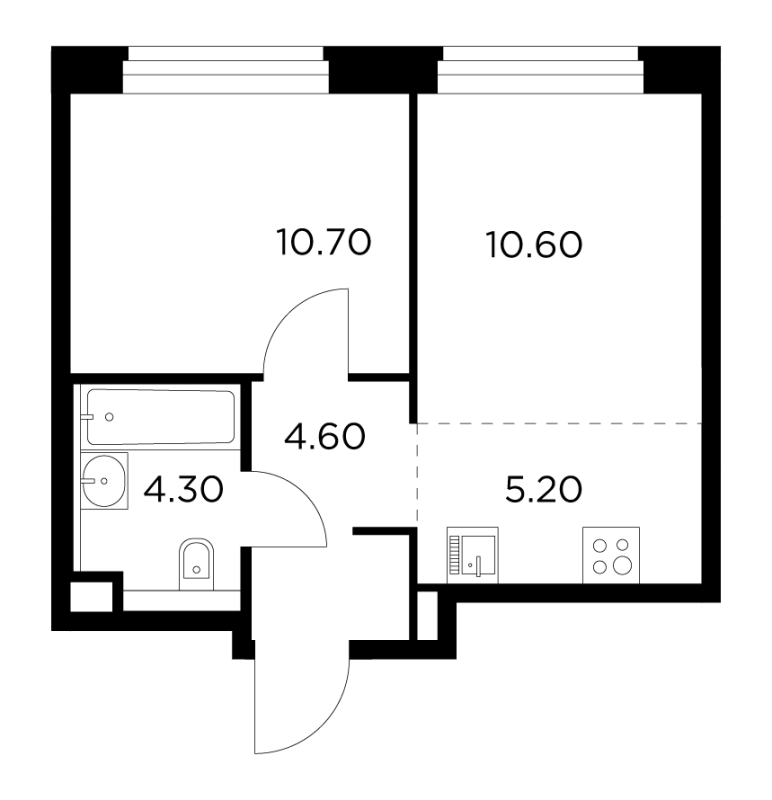 2 ккв (Евро) 35,2 м²
