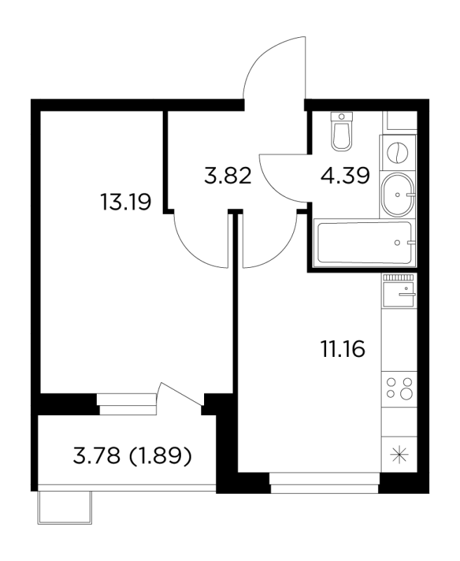 1 ккв 32,3 м²