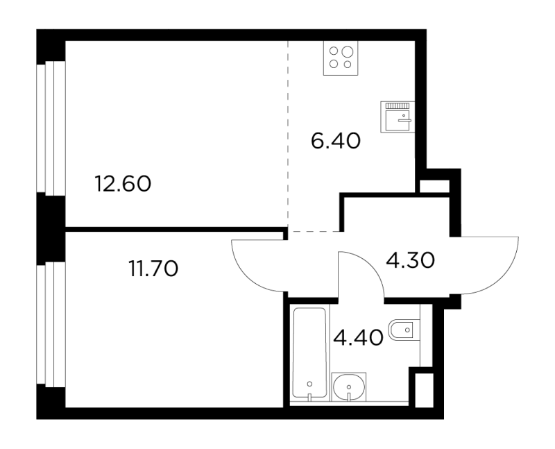2 ккв (Евро) 39,4 м²