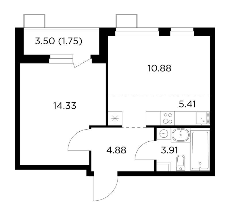 2 ккв (Евро) 39,4 м²