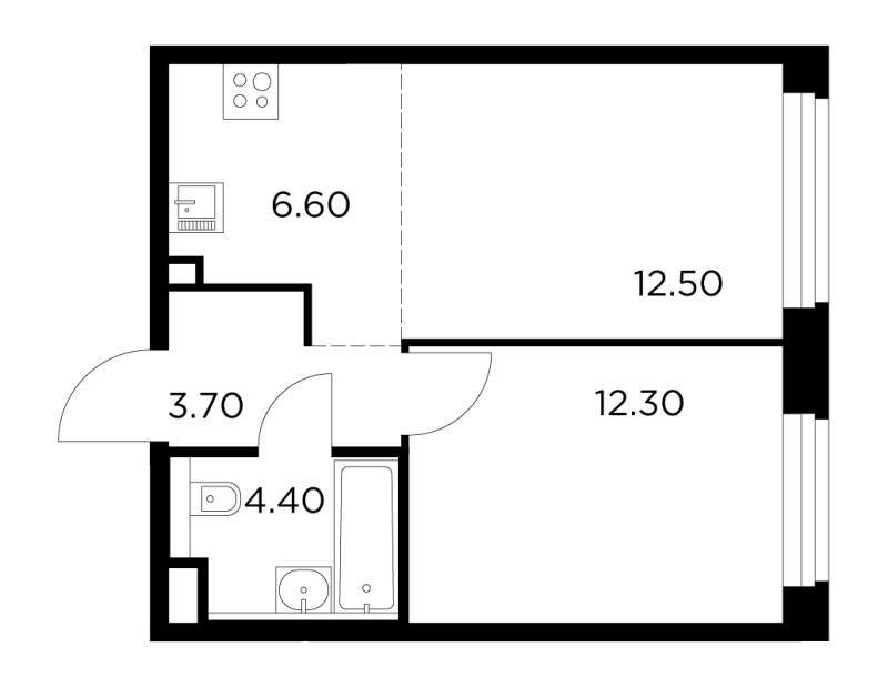2 ккв (Евро) 39,5 м²