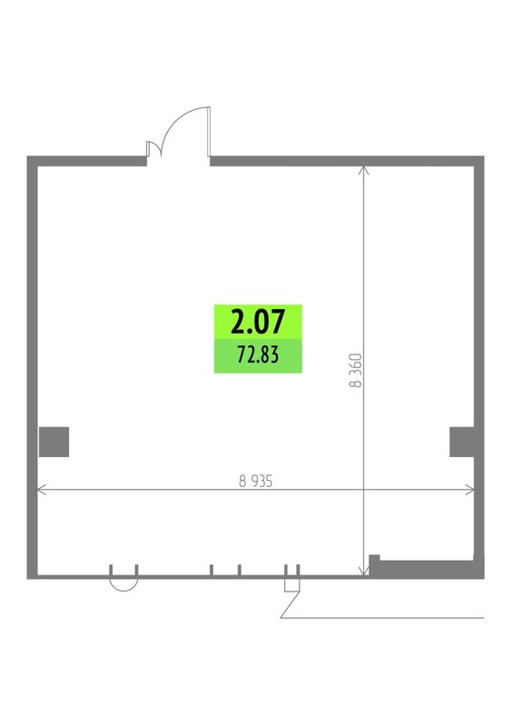 К. пом 72,8 м²