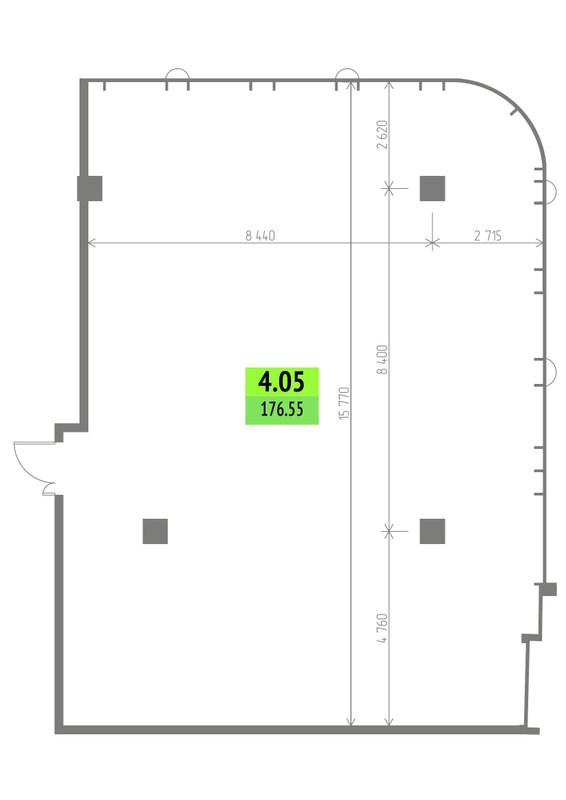 К. пом 176,6 м²