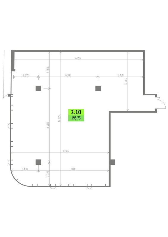К. пом 195,7 м²