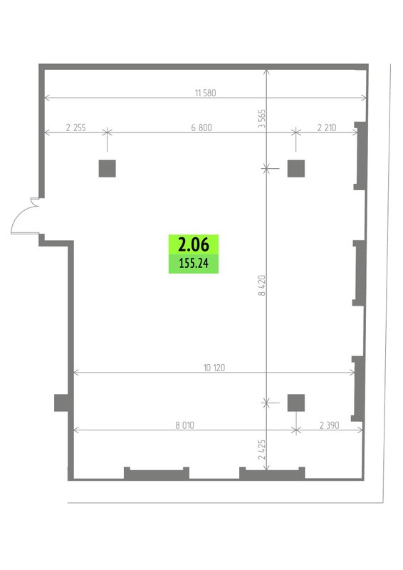 К. пом 155,2 м²
