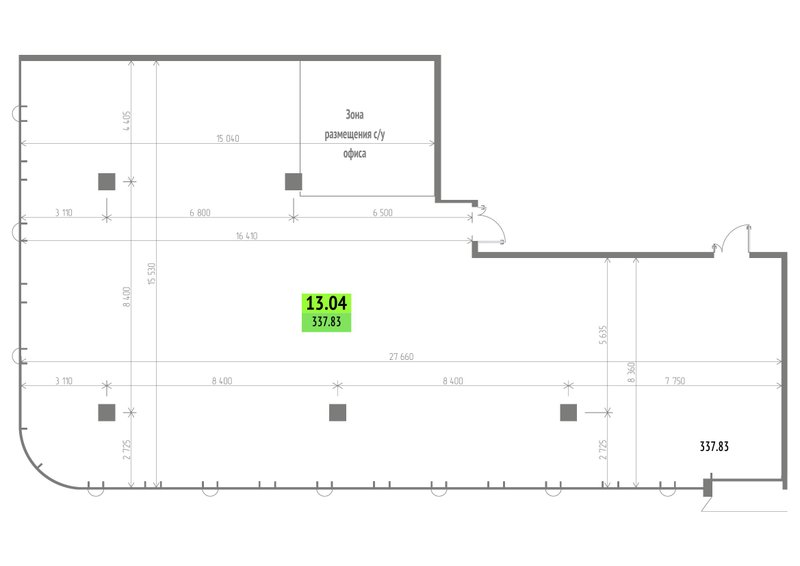 К. пом 337,8 м²