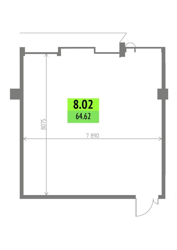 К. пом 64,6 м²