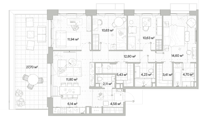 5 ккв (Евро) 111,3 м²