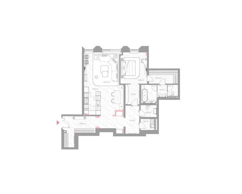 2 ккв (Евро) 118 м²