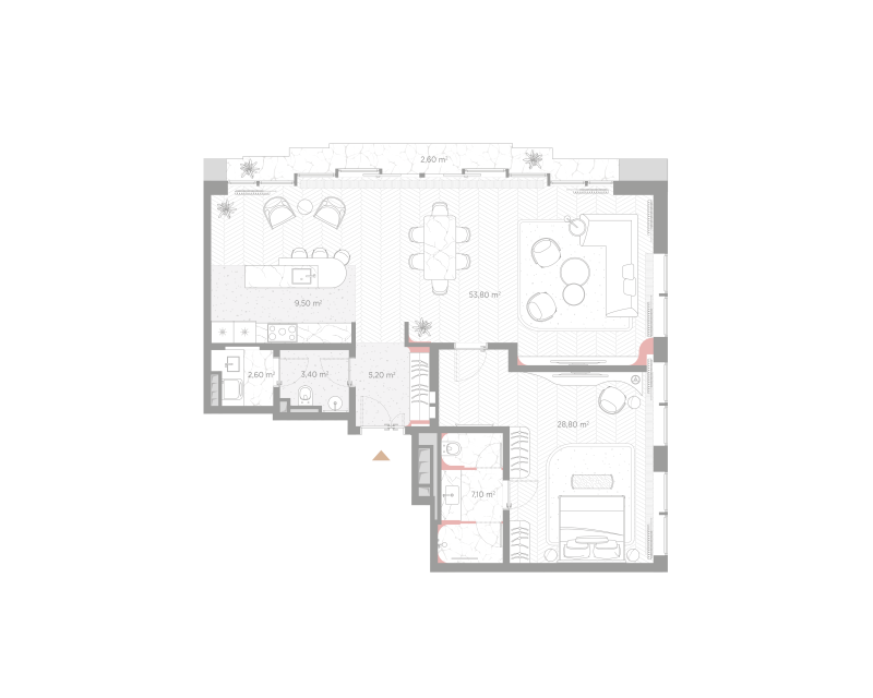 2 ккв (Евро) 113 м²