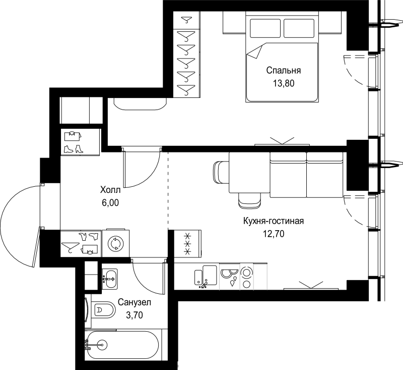1 ккв 36,2 м²