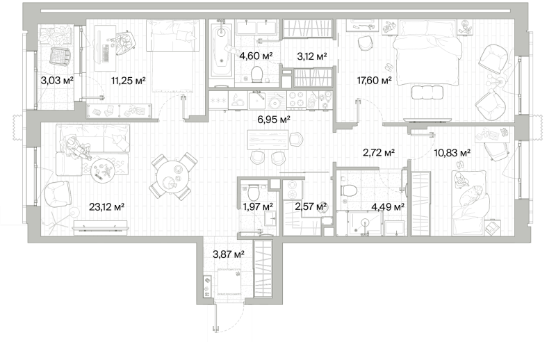 4 ккв (Евро) 94,6 м²