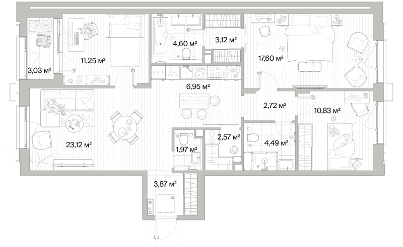 4 ккв (Евро) 94,6 м²