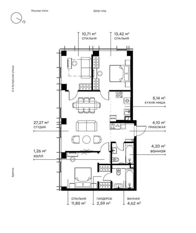4 ккв (Евро) 86,2 м²