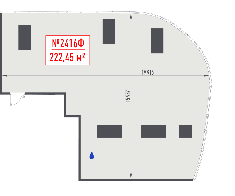К. пом 222,5 м²