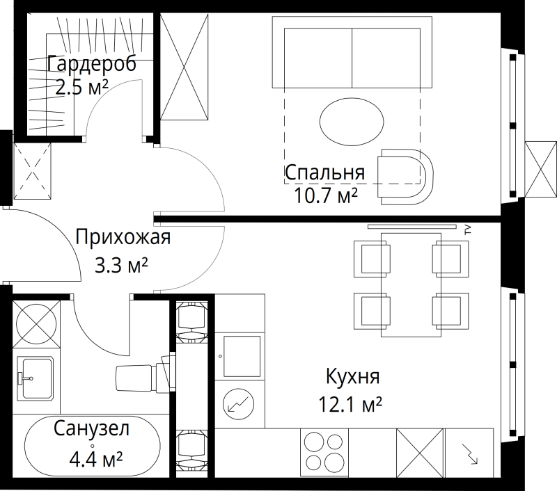 1 ккв