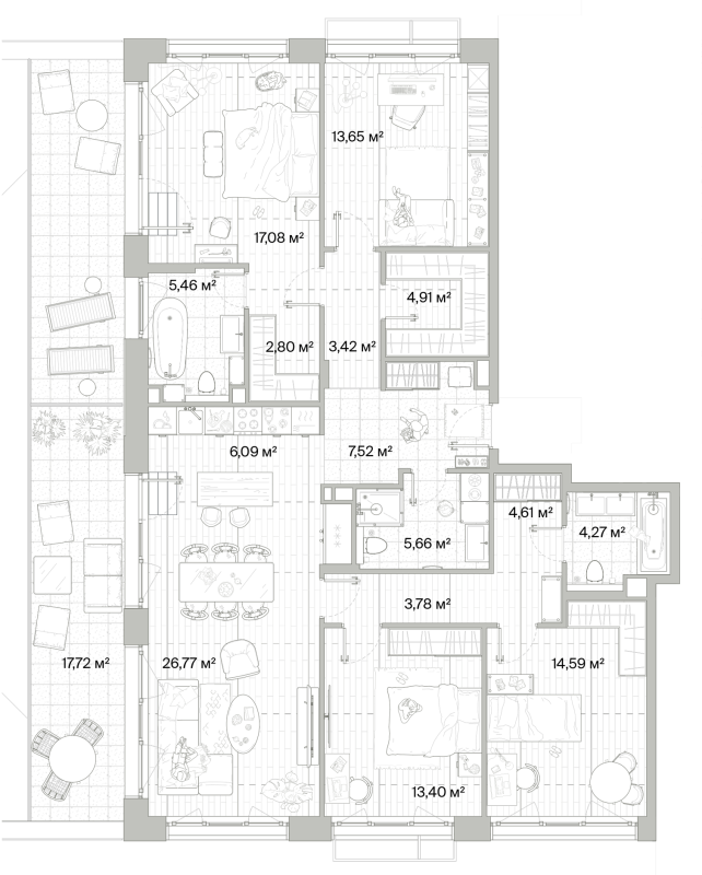 5 ккв (Евро) 143,7 м²