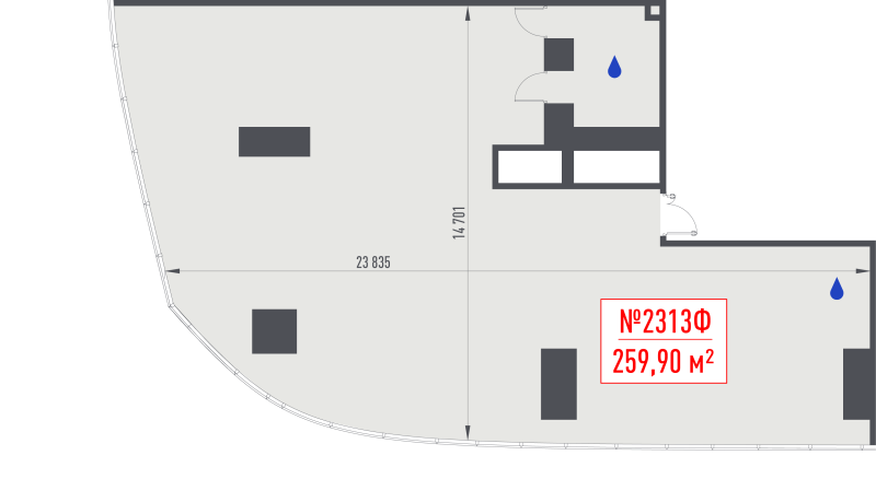 К. пом 259,9 м²