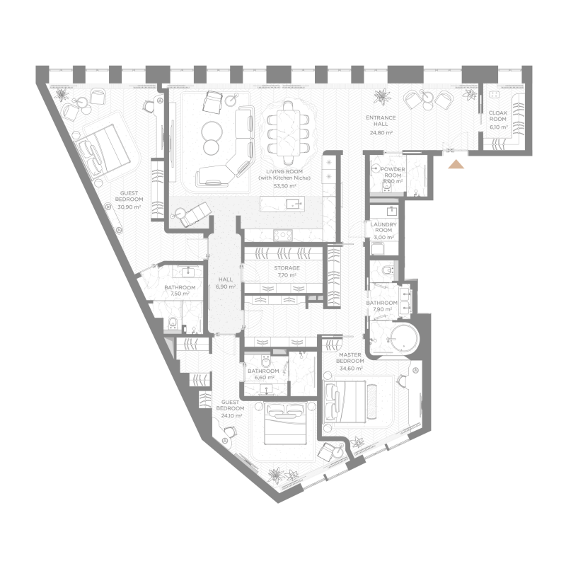 4 ккв (Евро) 222,2 м²