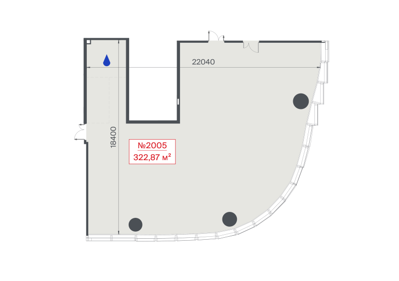 К. пом 322,9 м²