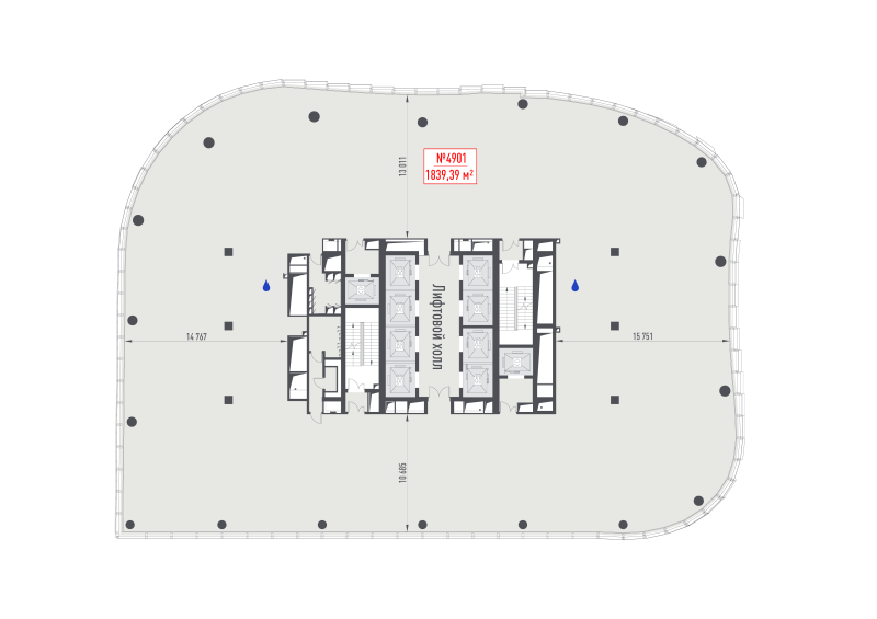 К. пом 1 839,4 м²