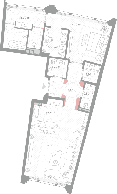 2 ккв (Евро) 100,3 м²