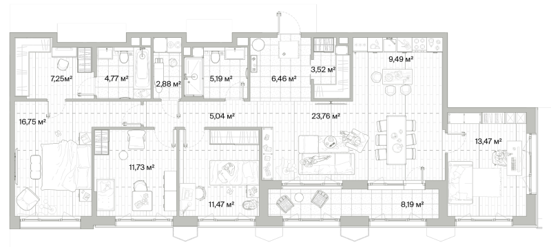 5 ккв (Евро) 125,9 м²