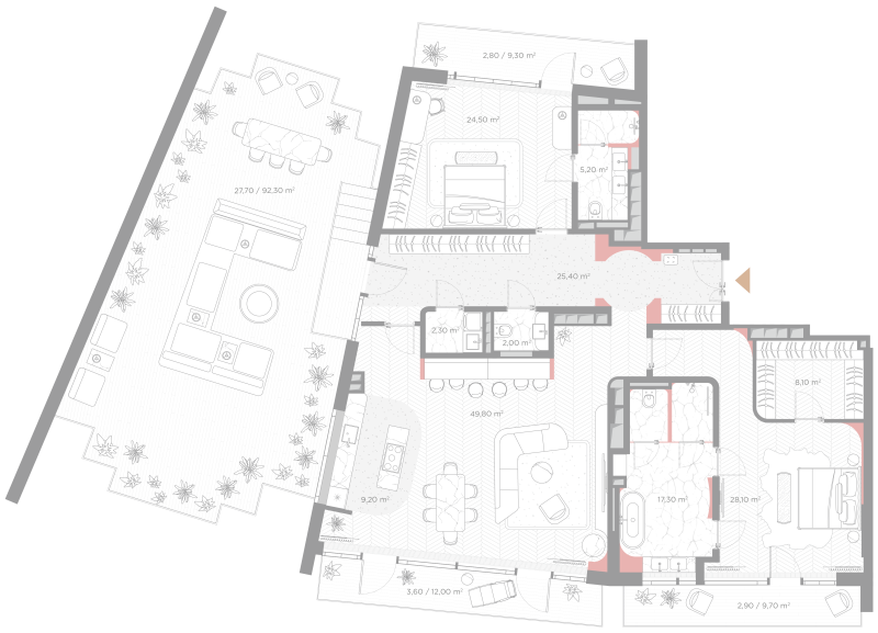 3 ккв (Евро) 208,9 м²