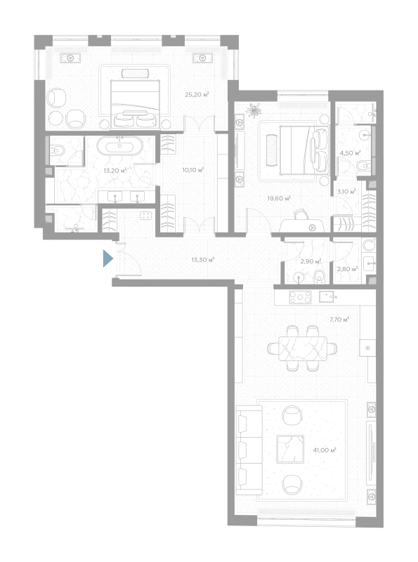 3 ккв (Евро) 143,4 м²