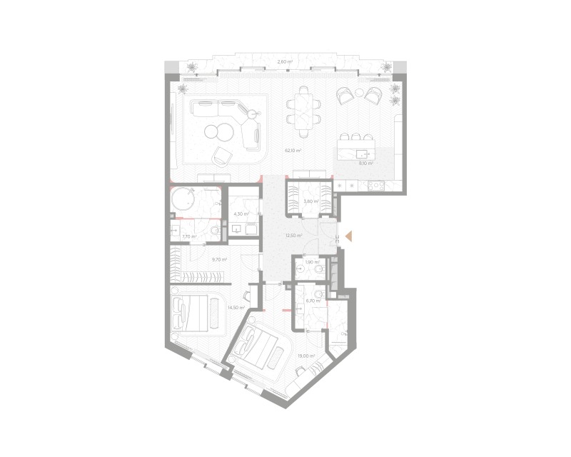 3 ккв (Евро) 152,4 м²