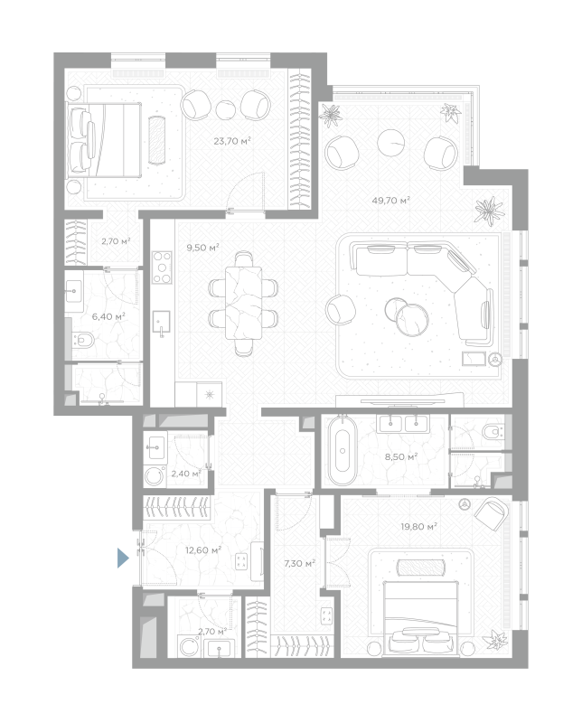 3 ккв (Евро) 145,3 м²