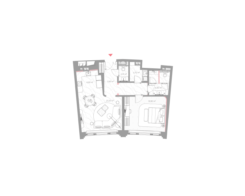 2 ккв (Евро) 73,5 м²