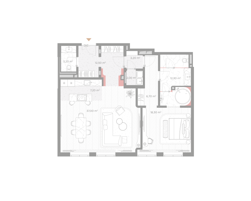 2 ккв (Евро) 100,5 м²