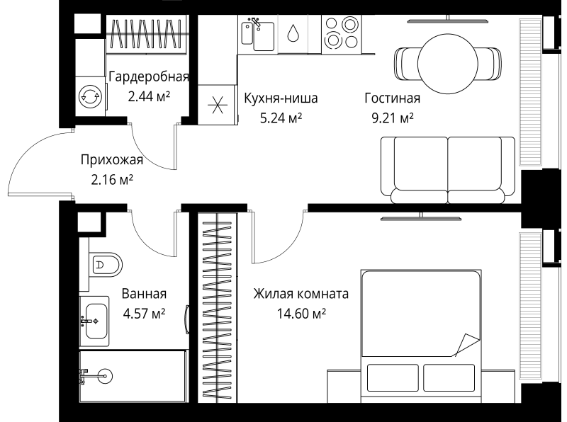 1 ккв 38,2 м²