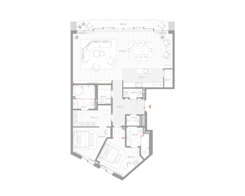 3 ккв (Евро) 162,3 м²