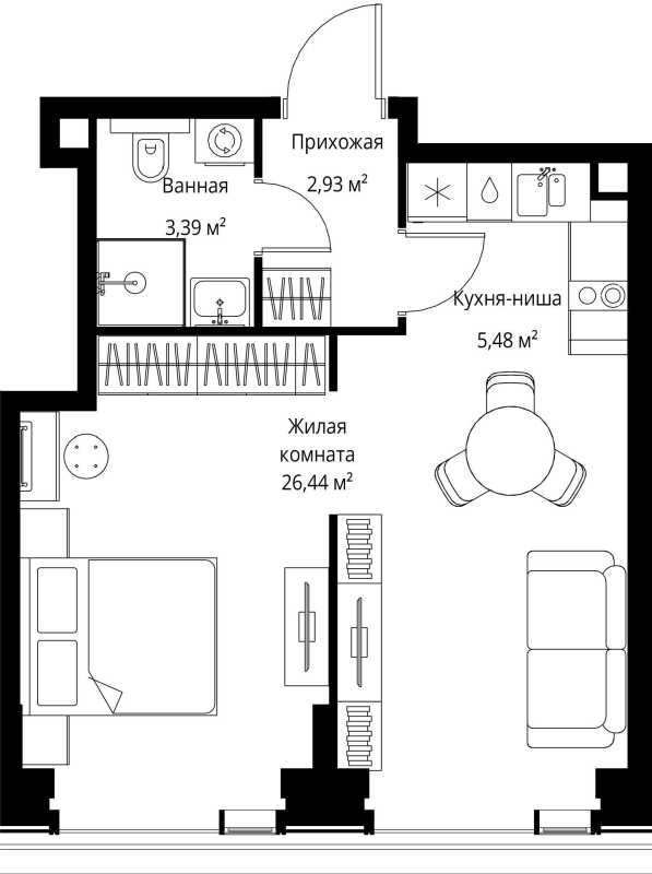 1 ккв 38,2 м²
