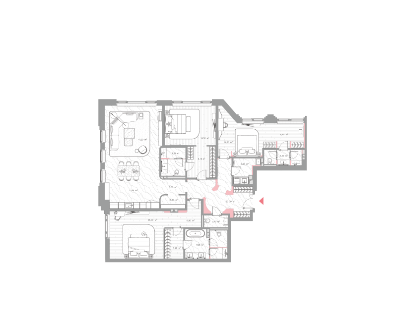 4 ккв (Евро) 196,7 м²