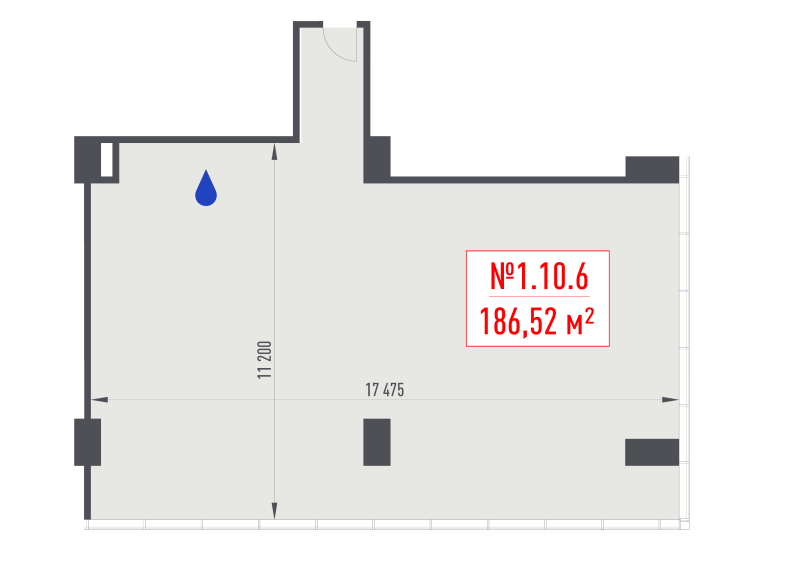 К. пом 186,5 м²