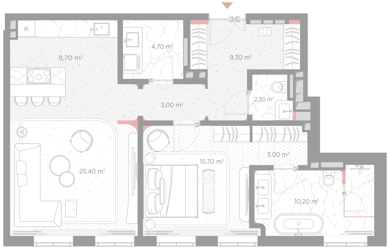 2 ккв (Евро) 82,3 м²