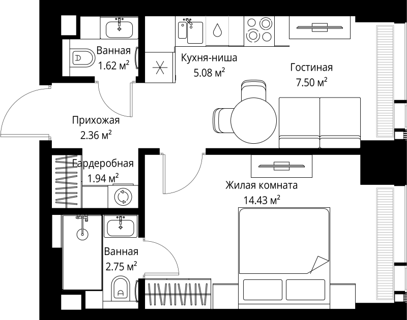 1 ккв