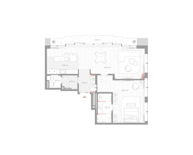 2 ккв (Евро) 101,1 м²