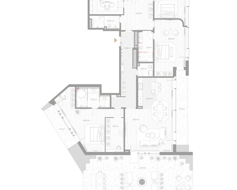 4 ккв (Евро) 276,6 м²
