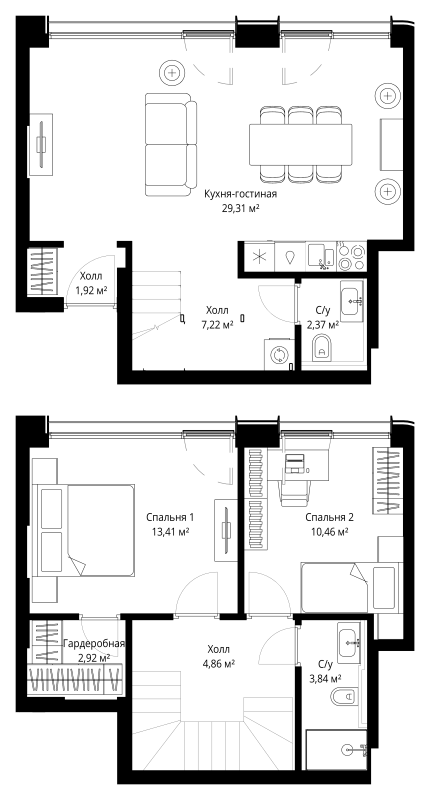 3 ккв (Евро) 76,3 м²