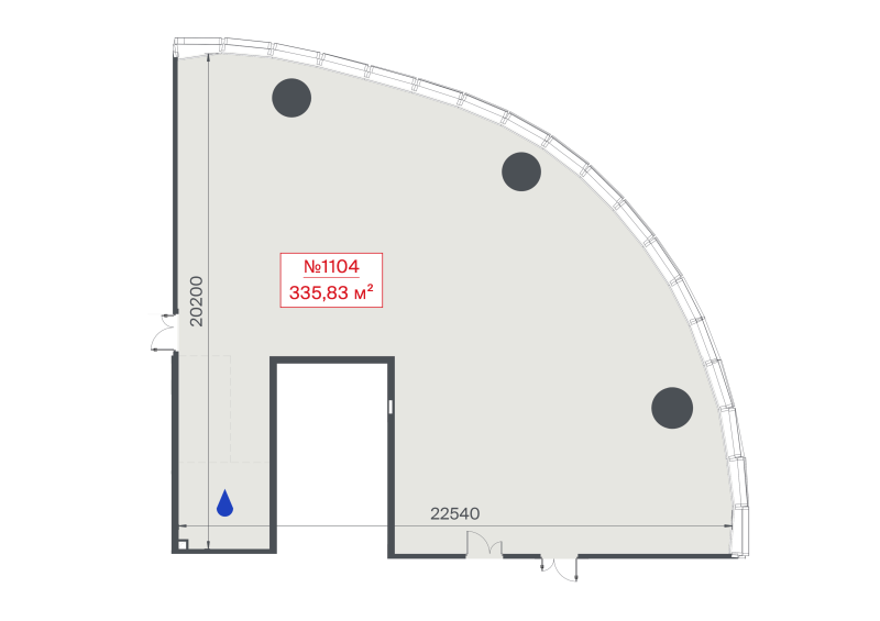 К. пом 335,8 м²