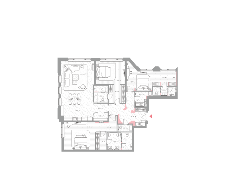 4 ккв (Евро) 197,2 м²