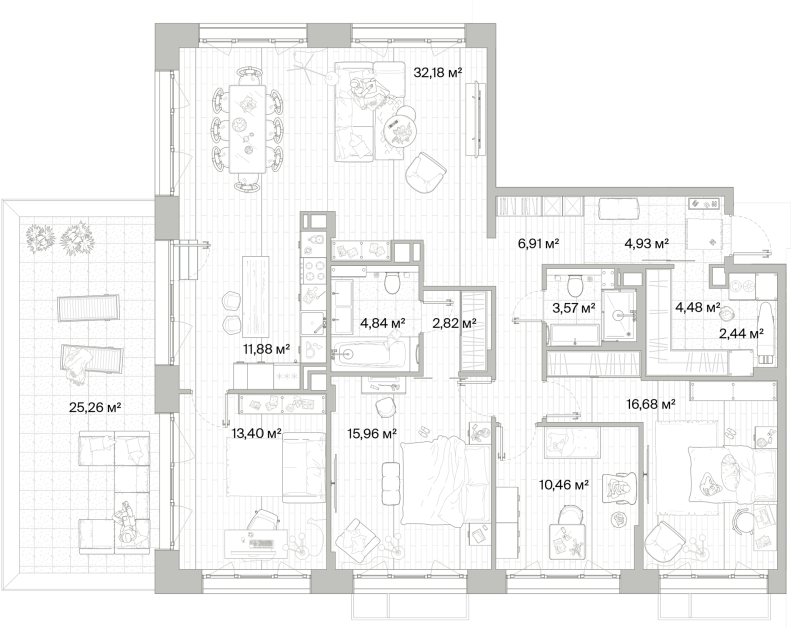 5 ккв (Евро) 138,1 м²