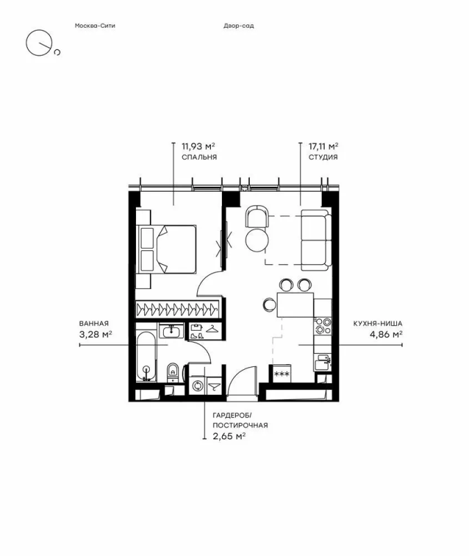 2 ккв (Евро) 40,2 м²