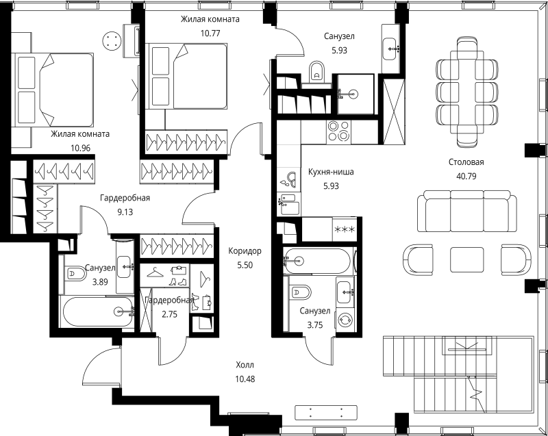 5 ккв (Евро) 185,4 м²