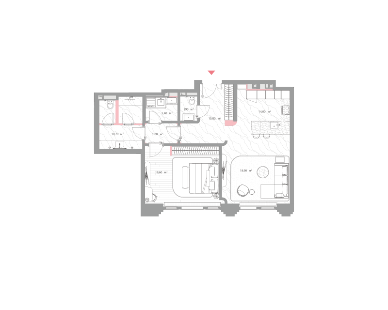 2 ккв (Евро) 80,5 м²