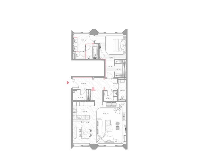 2 ккв (Евро) 114,2 м²